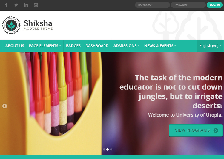 Shiksha Moodle Theme Shiksha Moodle Theme