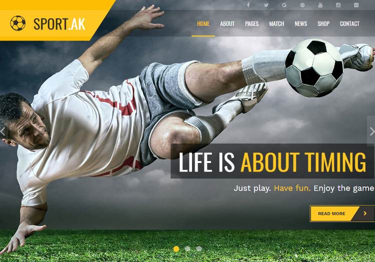 Sport.AK Joomla Template