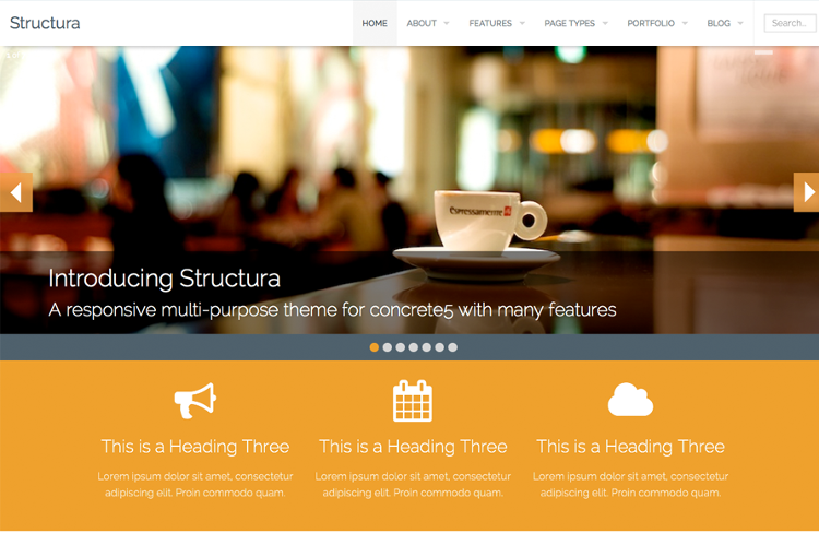 Structura Concrete5 Theme Structura Concrete5 Theme