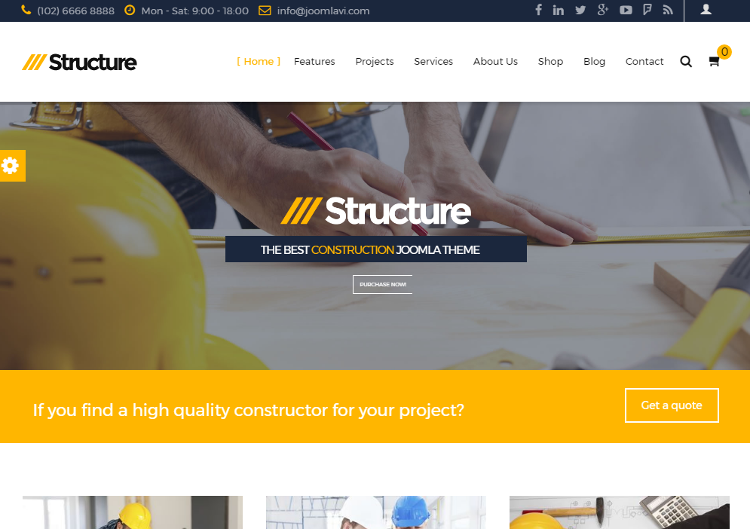 Structure Joomla Template