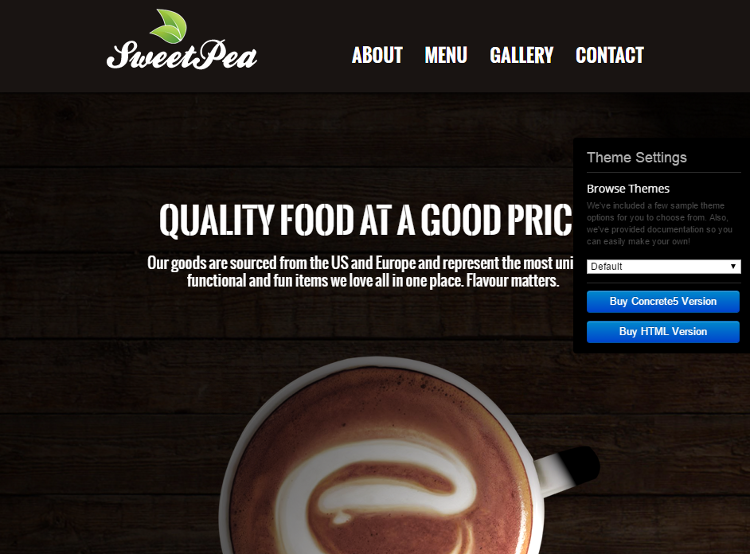 Sweet Pea Concrete5 Theme Sweet Pea Concrete5 Theme
