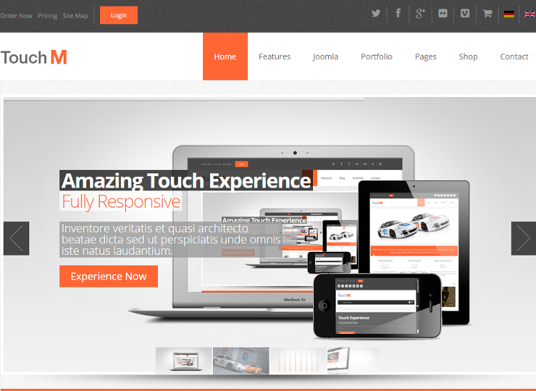 TouchM Joomla Template TouchM Joomla Template