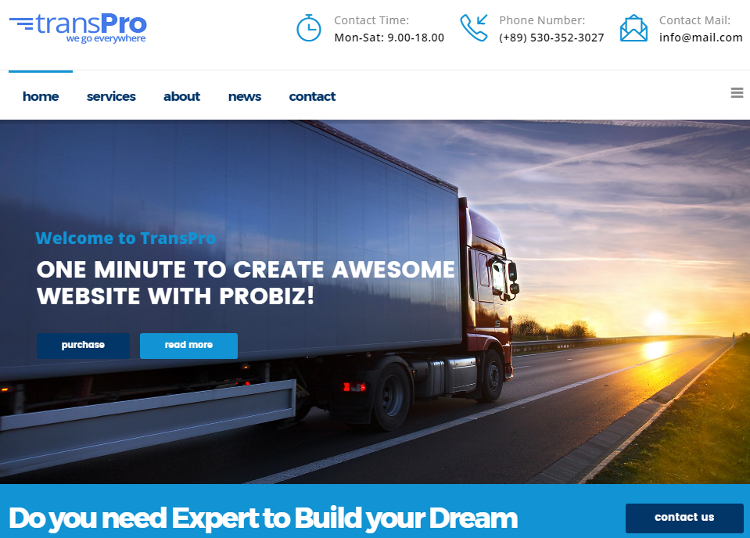 TransPro Joomla Template
