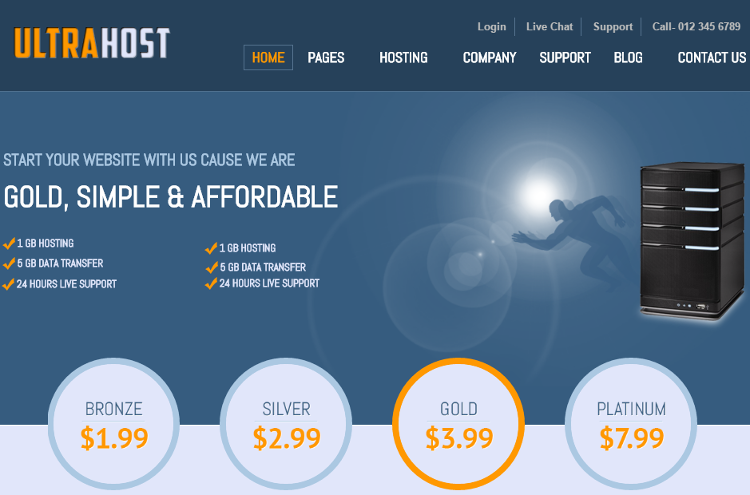 UltraHost Joomla Template UltraHost Joomla Template