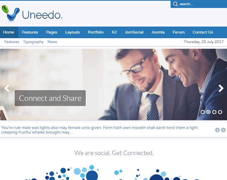Uneedo Joomla Template