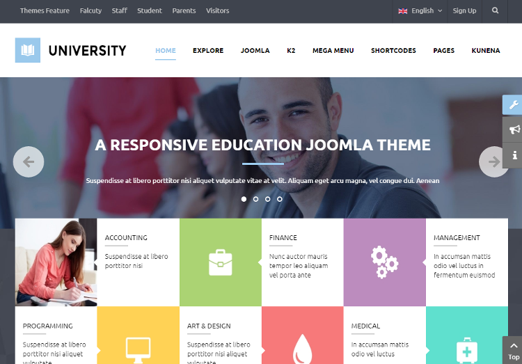University Joomla Template
