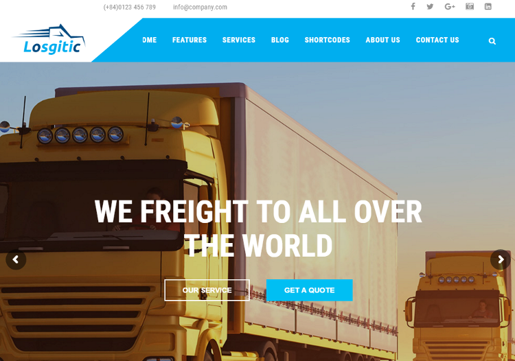 ZT Logistic Joomla Template