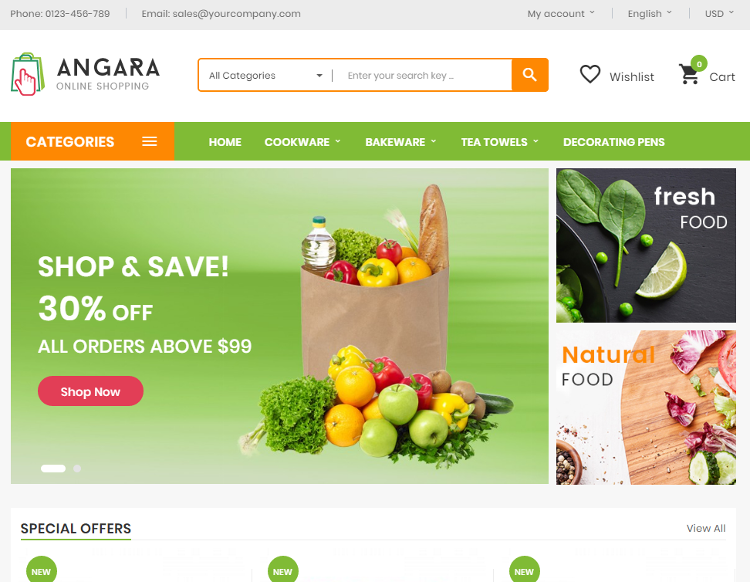 Angara PrestaShop Theme