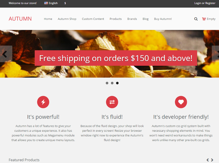 Autumn PrestaShop Theme Autumn PrestaShop Theme