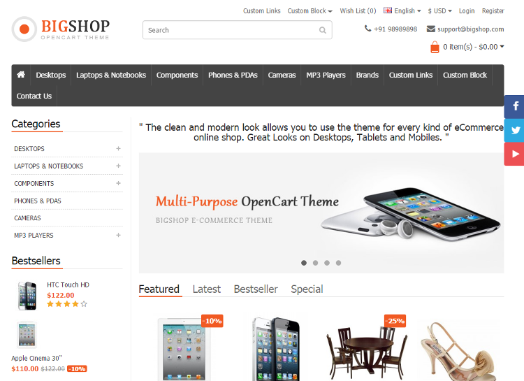 Bigshop OpenCart Theme Bigshop OpenCart Theme