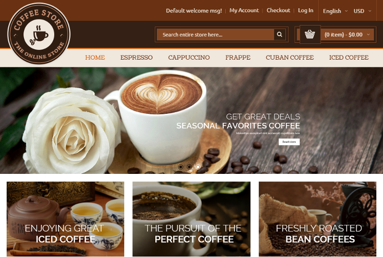 Coffee Magento Theme Coffee Magento Theme