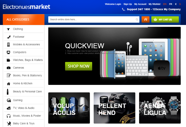 Electronics Store PrestaShop Theme
