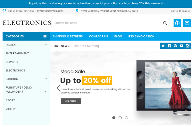 Electronics Supermarket BigCommerce Theme Electronics Supermarket BigCommerce Theme