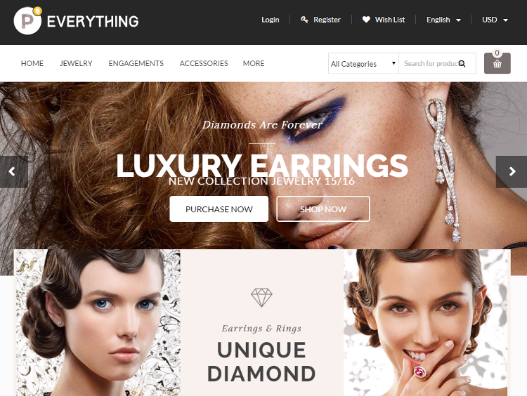 Everything Jewelry Store PrestaShop Theme