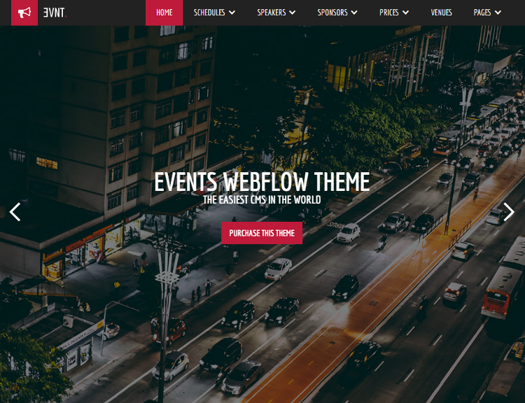 Evnt Webflow Template