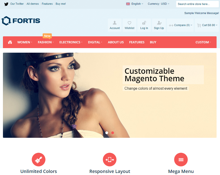 Fortis Magento Theme Fortis Magento Theme