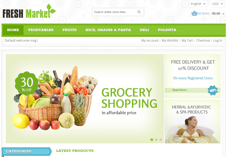 Fresh Market Magento Theme Fresh Market Magento Theme