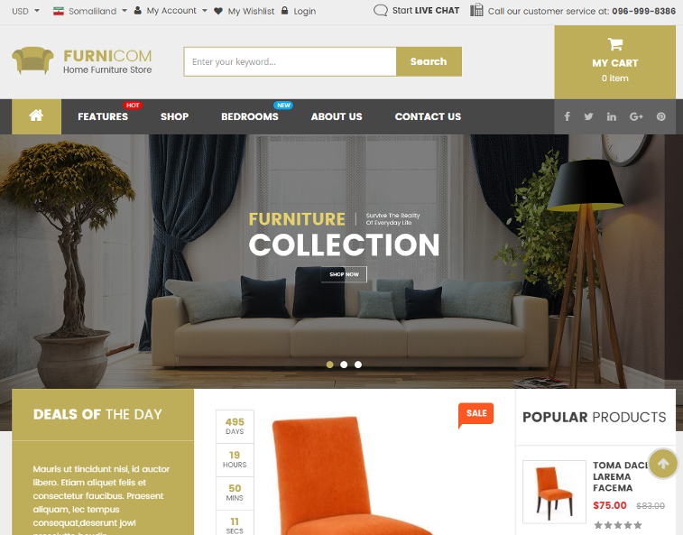 Furnicom Magento Theme Furnicom Magento Theme