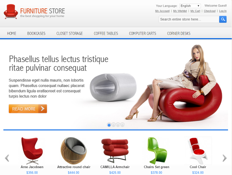 Furniture Magento Theme Furniture Magento Theme
