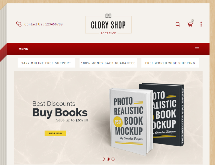 Glory Shop Bookstore Magento Theme Glory Shop Bookstore Magento Theme