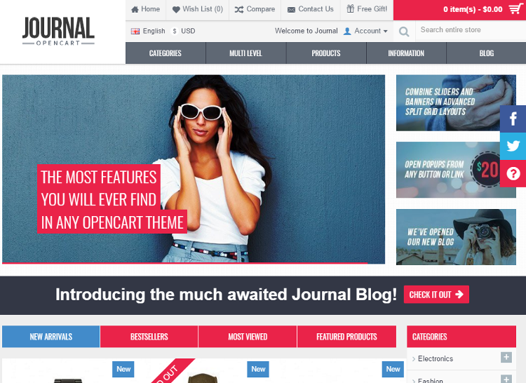 Journal OpenCart Theme Journal OpenCart Theme