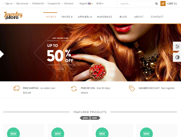Leo Jewelry Store PrestaShop Theme
