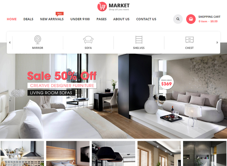 Market Furniture Store Magento Theme Market Furniture Store Magento Theme
