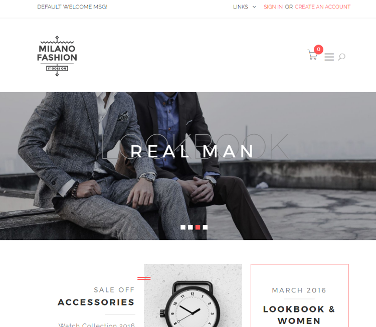 Milano Magento Theme