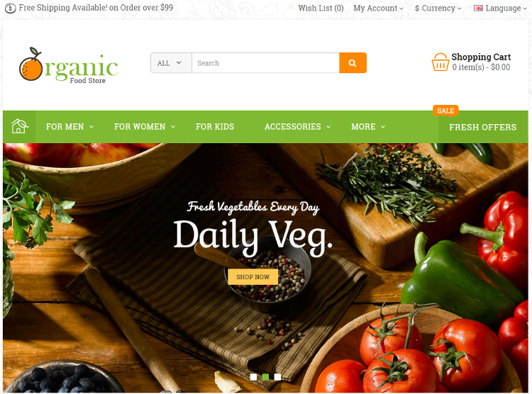 Modern OpenCart Theme Modern OpenCart Theme