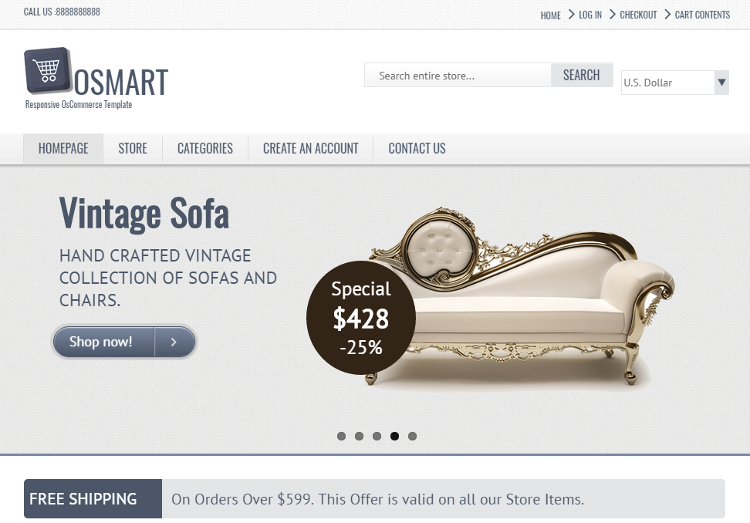 OSMART osCommerce Template OSMART osCommerce Template