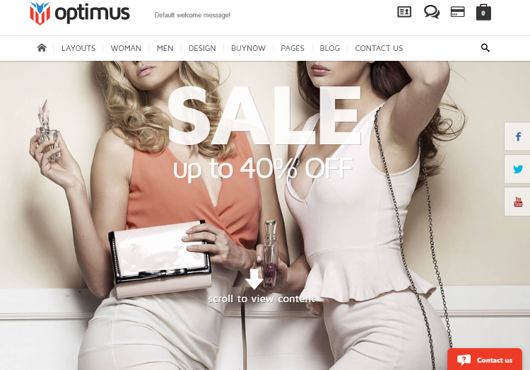 Optimus OpenCart Theme