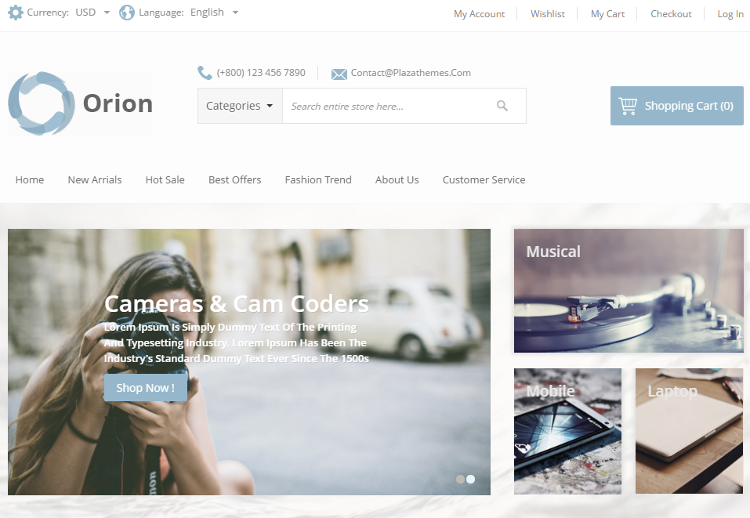 Orion Magento Theme Orion Magento Theme