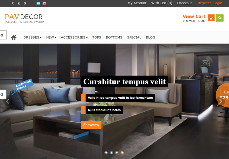 Pav Decor OpenCart Theme Pav Decor OpenCart Theme
