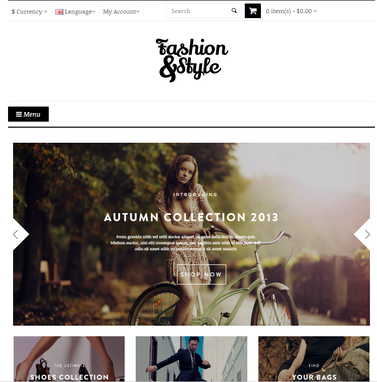 Pav Fashion OpenCart Theme Pav Fashion OpenCart Theme