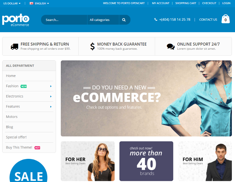 Porto OpenCart Theme