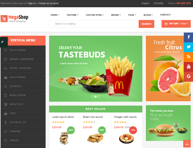 Pts Megashop PrestaShop Theme