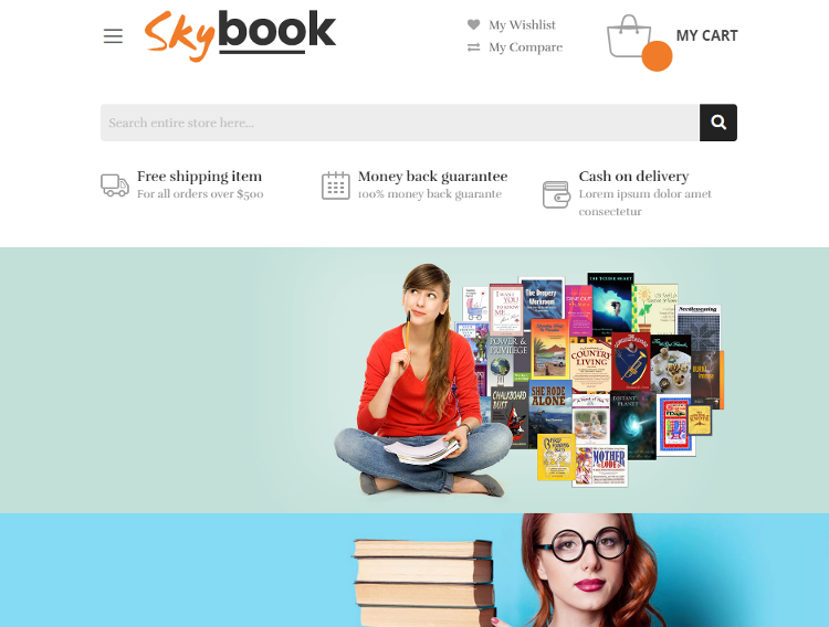SkyBook Magento Theme SkyBook Magento Theme