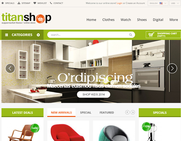 TitanShop Furniture Store PrestaShop Theme TitanShop Furniture Store PrestaShop Theme