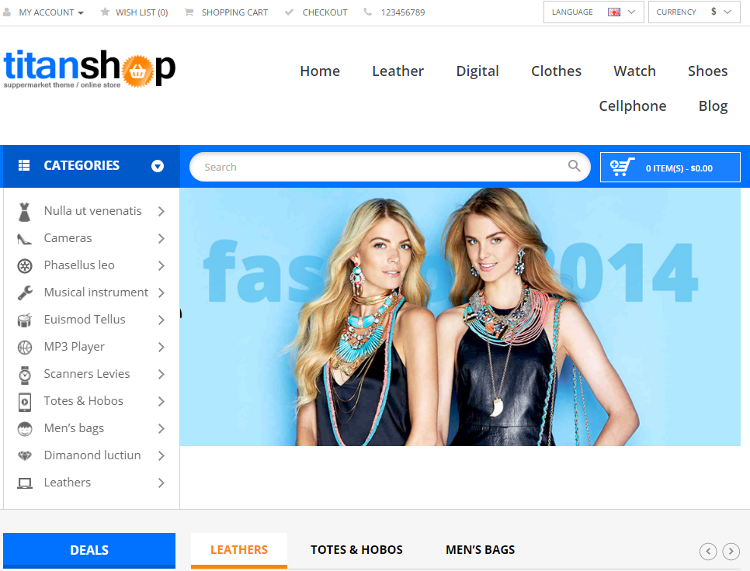 TitanShop OpenCart Theme