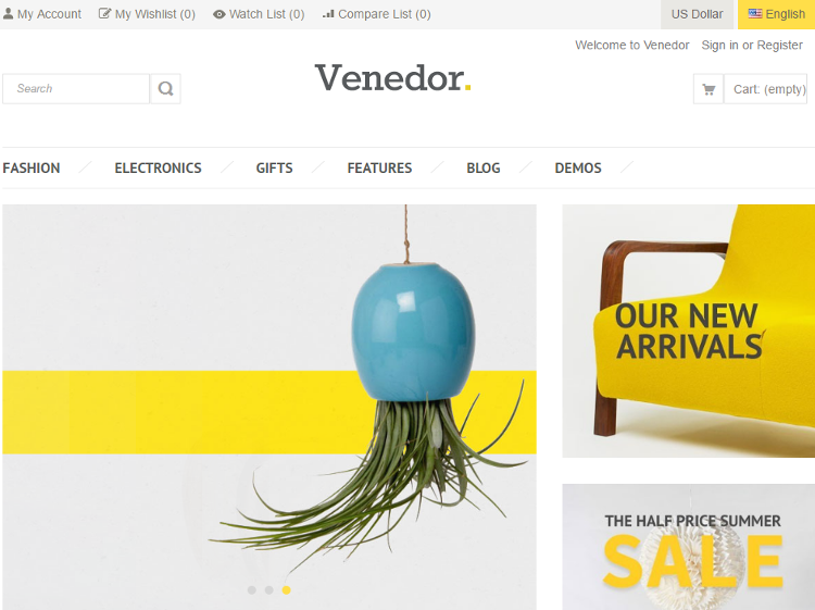 Venedor Furniture Store PrestaShop Theme Venedor Furniture Store PrestaShop Theme
