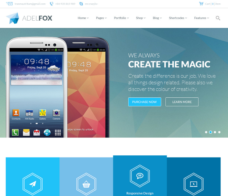 AdelFox PSD Template AdelFox PSD Template