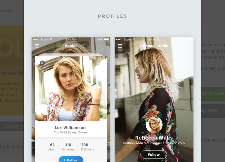 Bolder UI Kit Sketch App Templates Bolder UI Kit Sketch App Templates