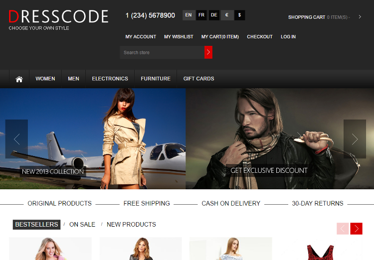 Dresscode NopCommerce Theme Dresscode NopCommerce Theme