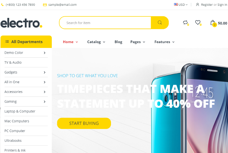 Electro Shopify Theme Electro Shopify Theme