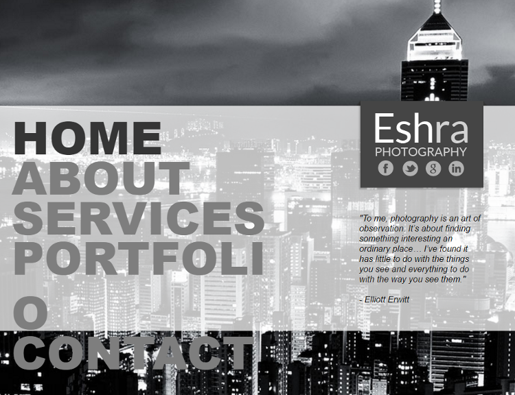 Eshra Adobe Muse Template