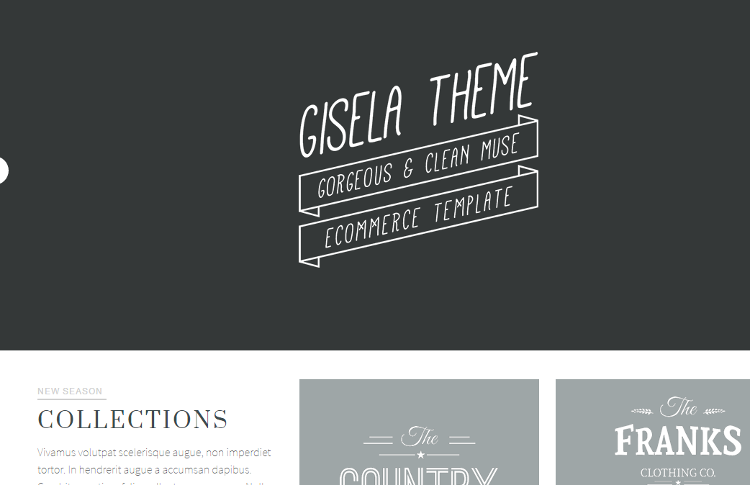 Gisela Adobe Muse Template