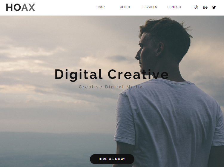 HOAX Adobe Muse Template HOAX Adobe Muse Template