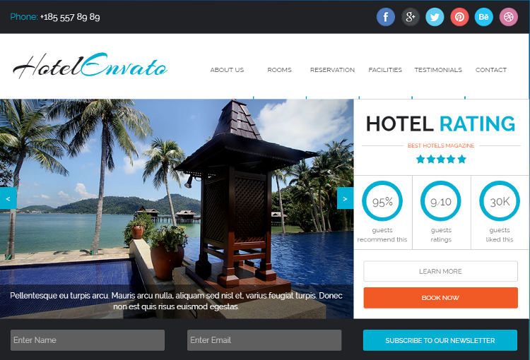 Hotel Adobe Muse Template