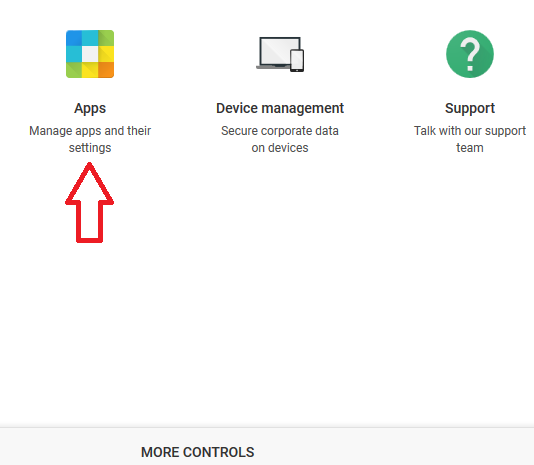 In the G Suite Admin console, click on Apps In the G Suite Admin console, click on Apps