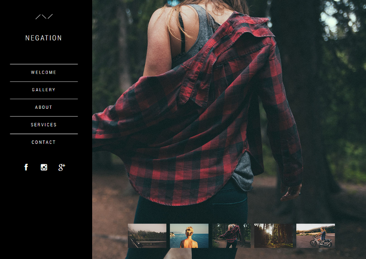 Negation Adobe Muse Template